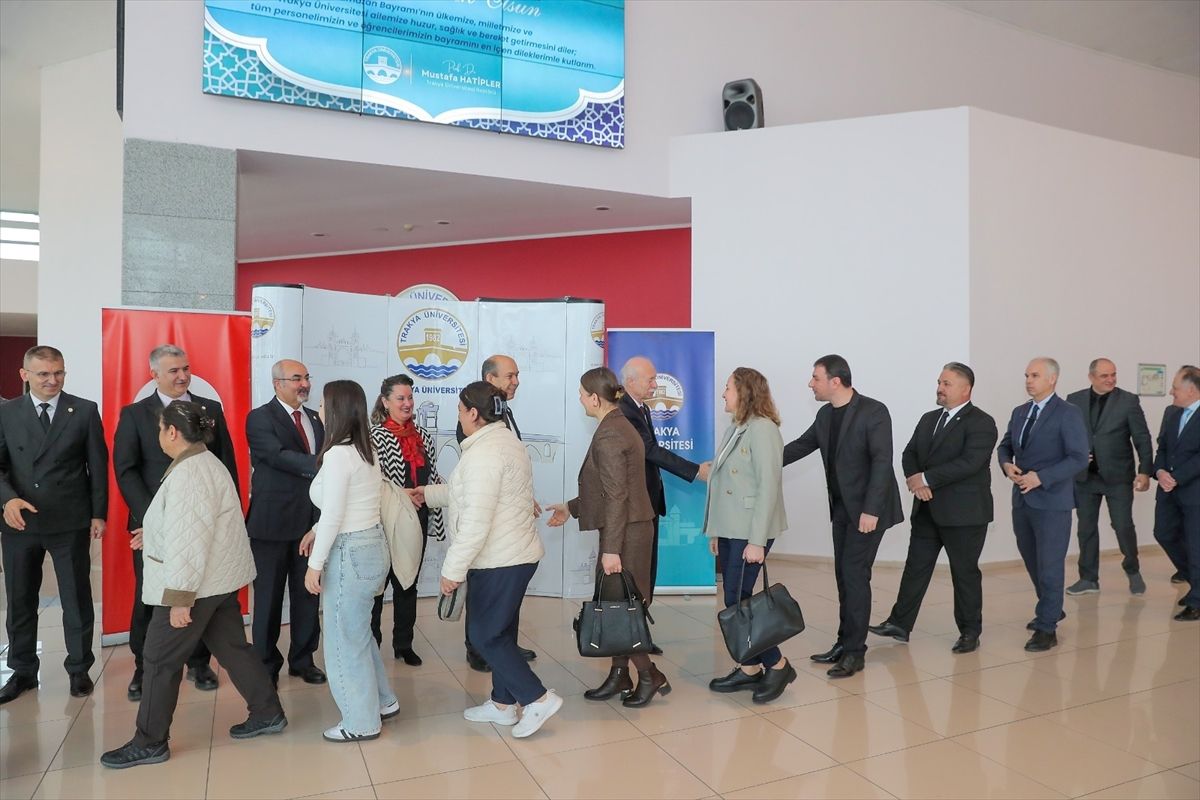 Trakya Üniversitesinde bayramlaşma töreni düzenlendi