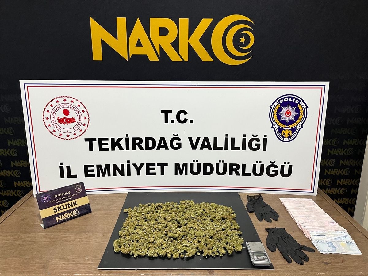 Tekirdağ'da uyuşturucu operasyonlarında yakalanan 10 şüpheli tutuklandı