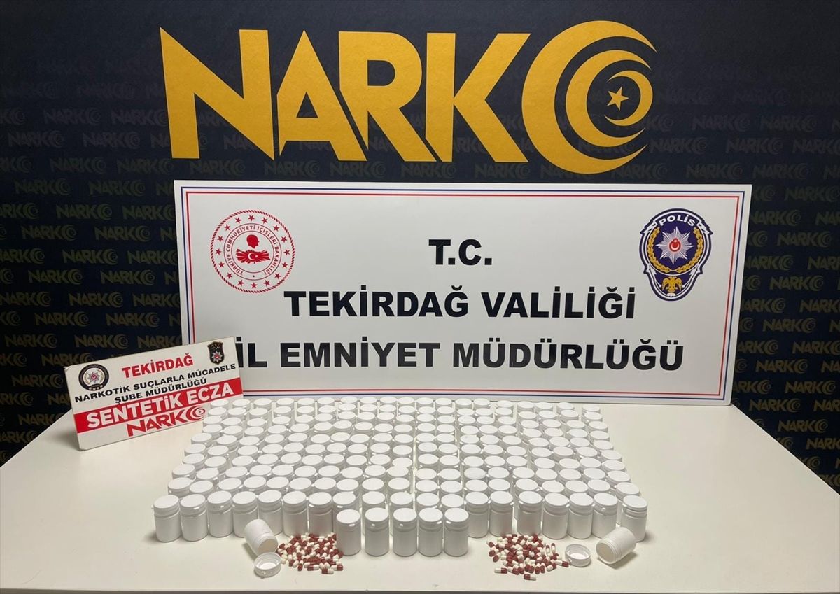 Tekirdağ'da uyuşturucu operasyonunda yakalanan 5 şüpheli tutuklandı