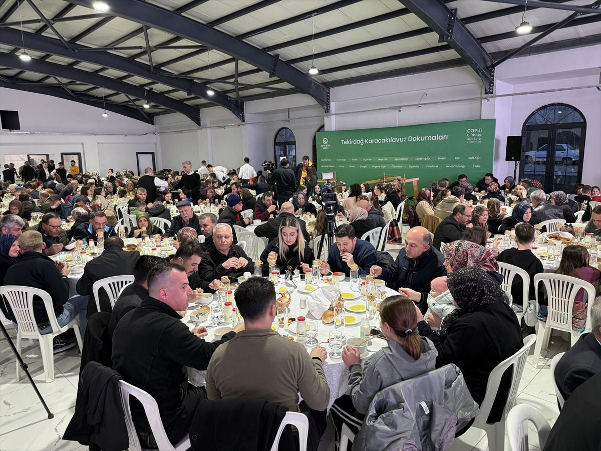 Tekirdağ'da "İsrafsız Ramazan Sofraları" iftar programı düzenlendi