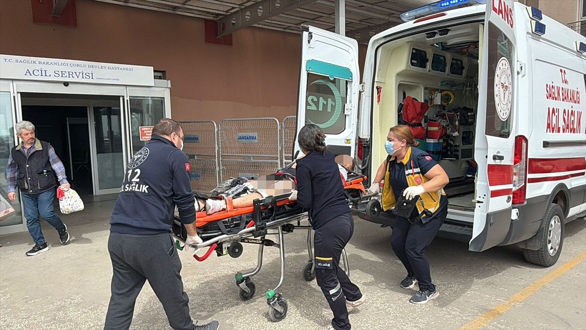 Tekirdağ'da "yol verme" tartışmasında 1 kişi silahla yaralandı