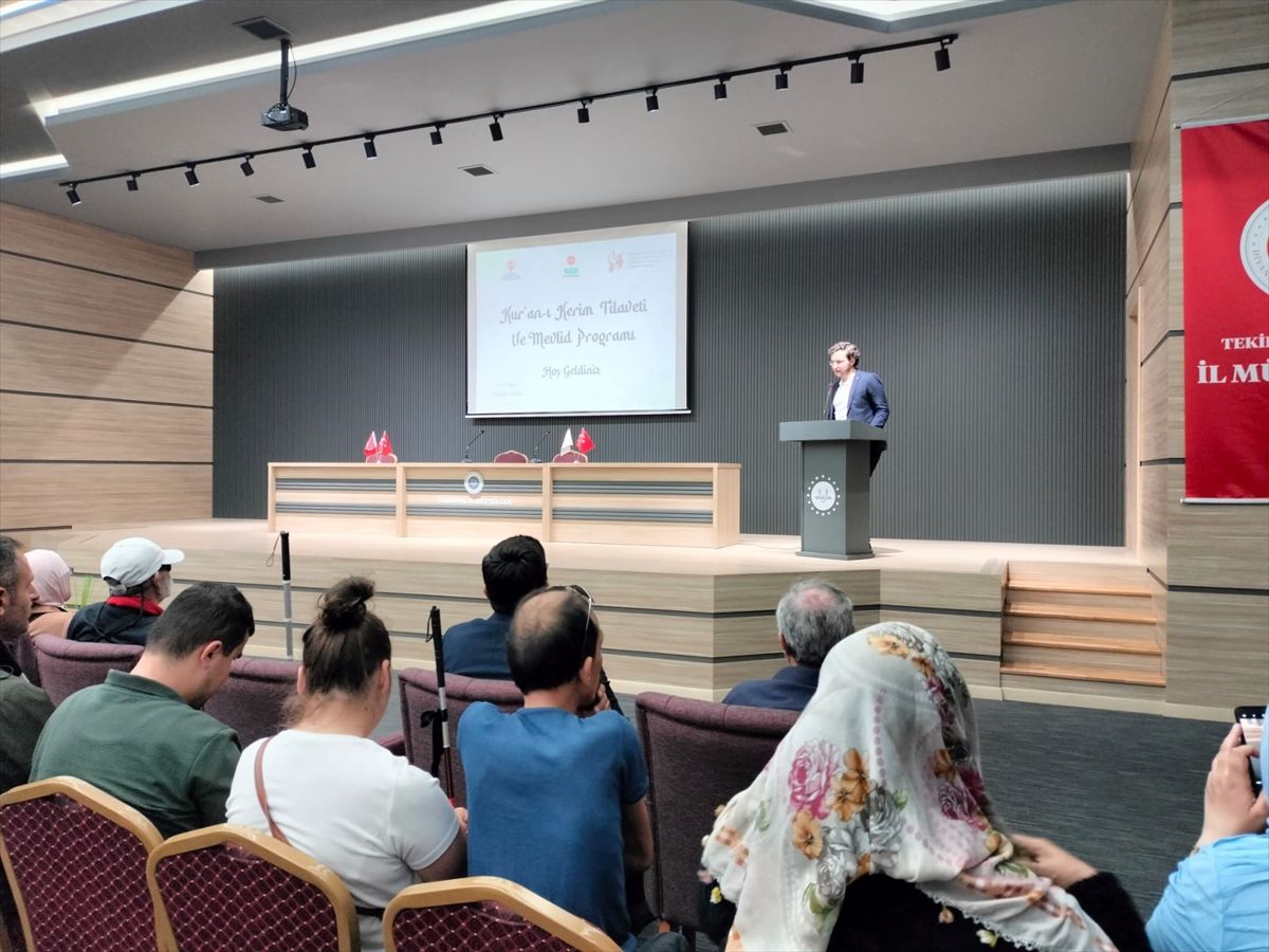 Tekirdağ'da hayatını kaybeden engelliler için mevlit okutuldu