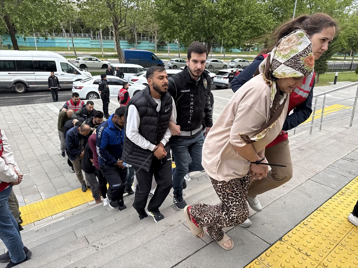 Tekirdağ'da uyuşturucu operasyonunda 20 zanlı gözaltına alındı