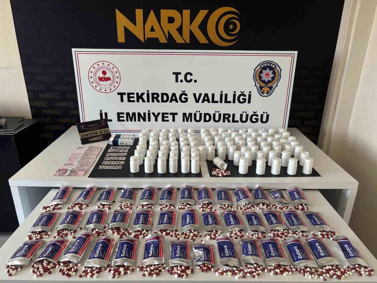 Tekirdağ'da zehir tacirlerine operasyon: 3 tutuklama