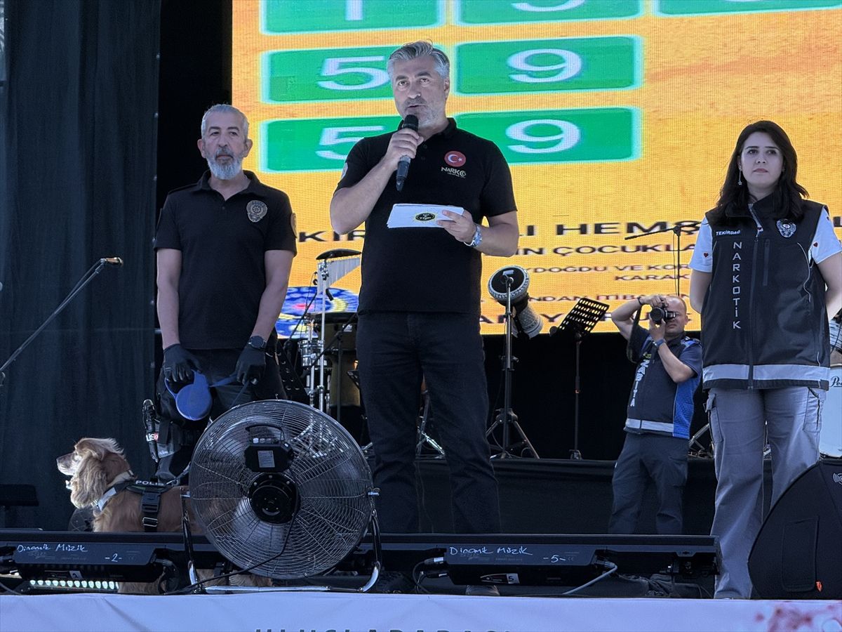 Tekirdağ'da narkotik ekipleri festival boyunca binlerce kişiyi bilgilendirdi