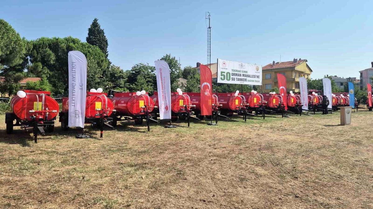 Tekirdağ'da orman yangınlarına karşı dev hamle: 50 mahalleye 50 su tankeri